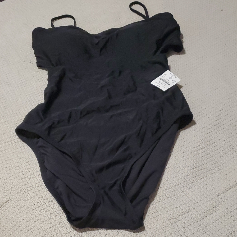 J. Crew Black One Piece Swimsuit
